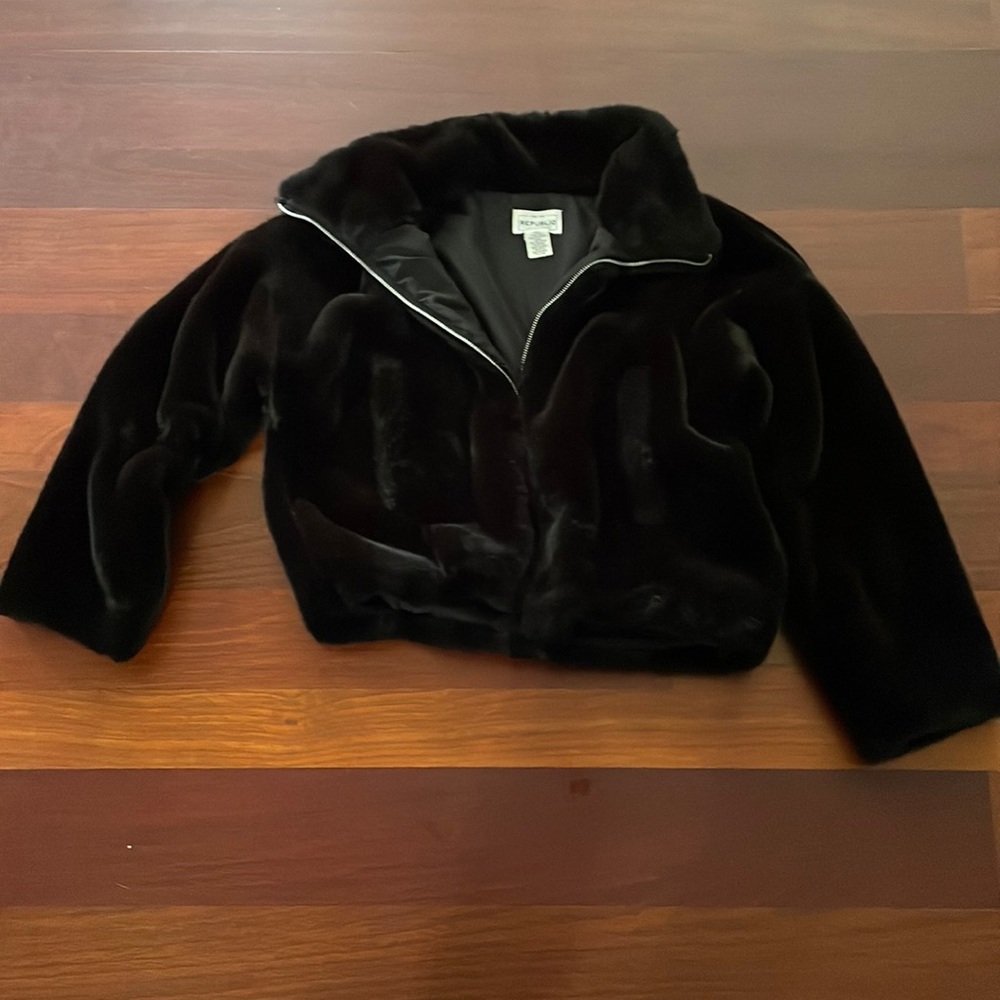 For the Republic, bomber faux fur warm jacket!